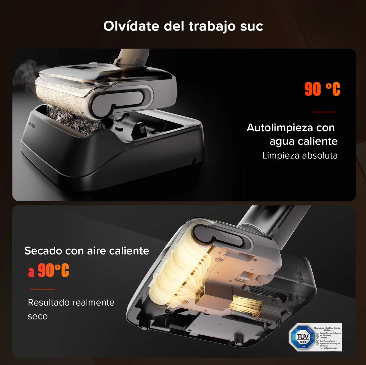 Roborock F25 RT Aspirador en Seco y Húmedo sin Cable - Imagen 3