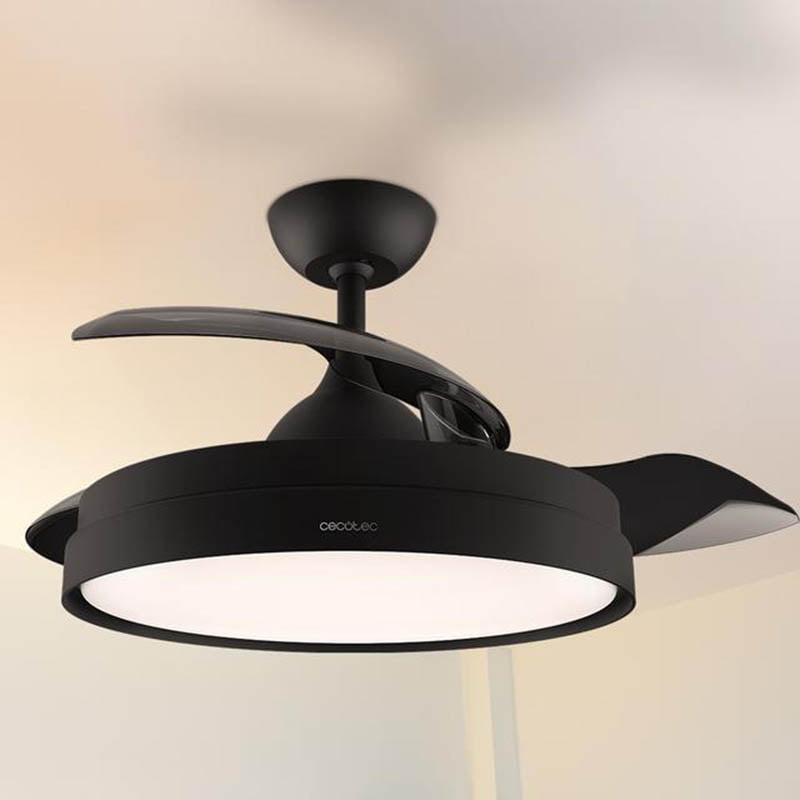 ventilador techo cecotec 05993 3 aspas 106cm m/d invisible negro - Imagen 6