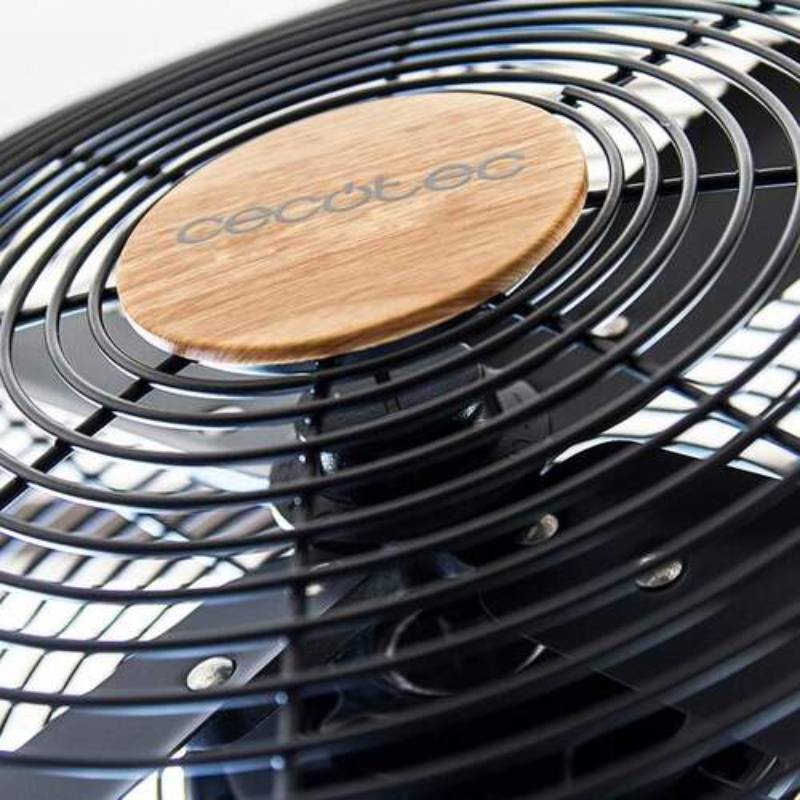 ventilador sobremesa cecotec 08230 4 aspas negro/madera - Imagen 5