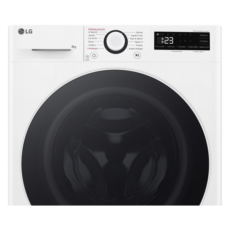 lavadora lg f2wr5s08a0w 8k 1200r bca steam clase/a - Imagen 4
