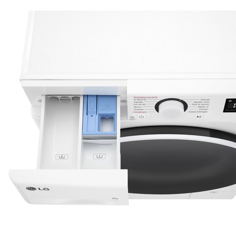 lavadora lg f2wr5s08a0w 8k 1200r bca steam clase/a - Imagen 5