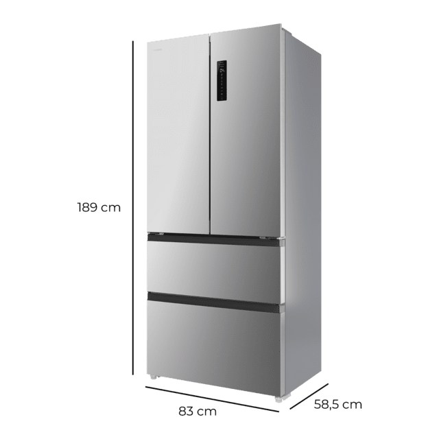 frigo americano cecotec a01_eu01_110541 190×83,3 clase/e inox - Imagen 3